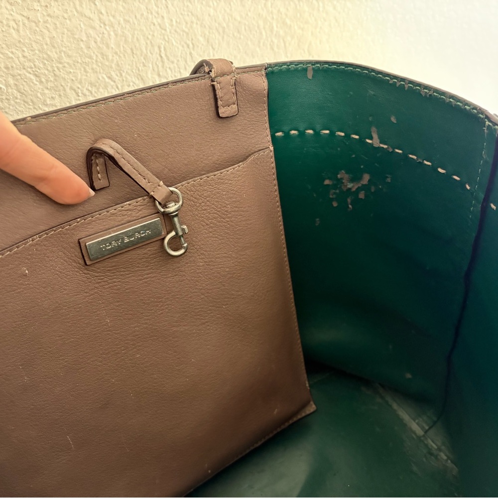 Authentic Tory Burch McGraw Tassel Leather Tote in Brown - Picture 8 of 11